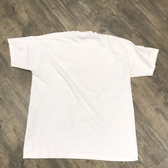 Vintage Handle With Tender Loving Care Tshirt Size Large Single Stitch USA Stain - Picture 12 of 12